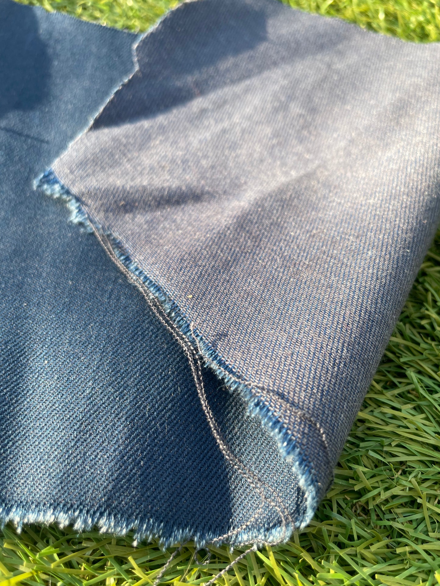 Medium Blue Denim Cotton Spandex "Workwear Blues"