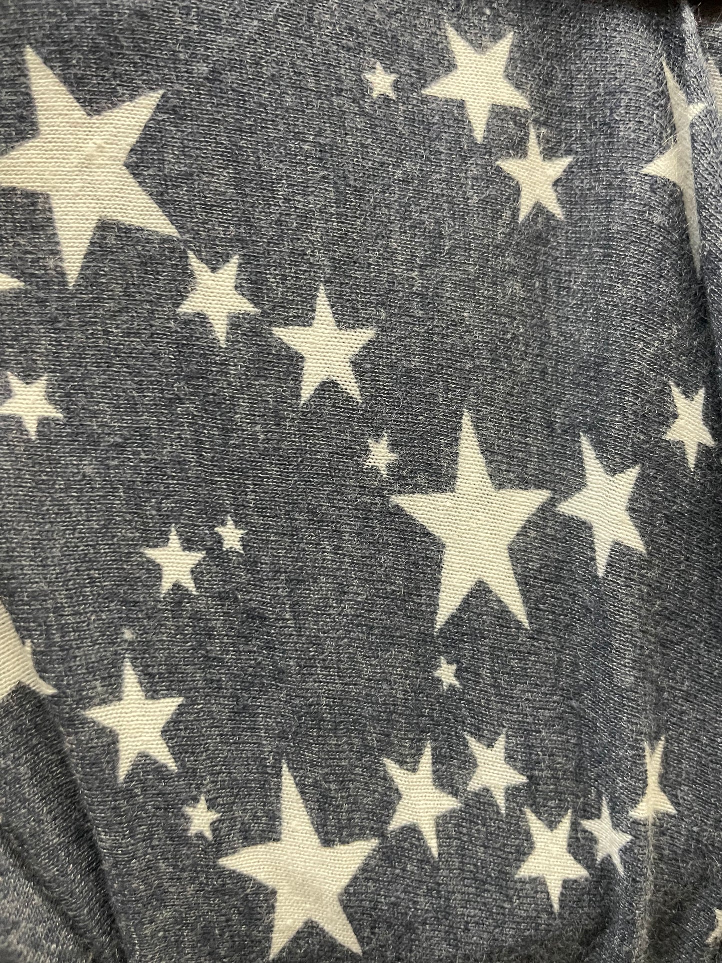 Faded Blue White Stars Rayon Spandex Jersey "Dreamy Nights"