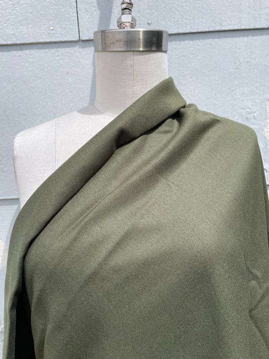 Olive Green  Cotton Linen Solid Blend "Olive Juice"