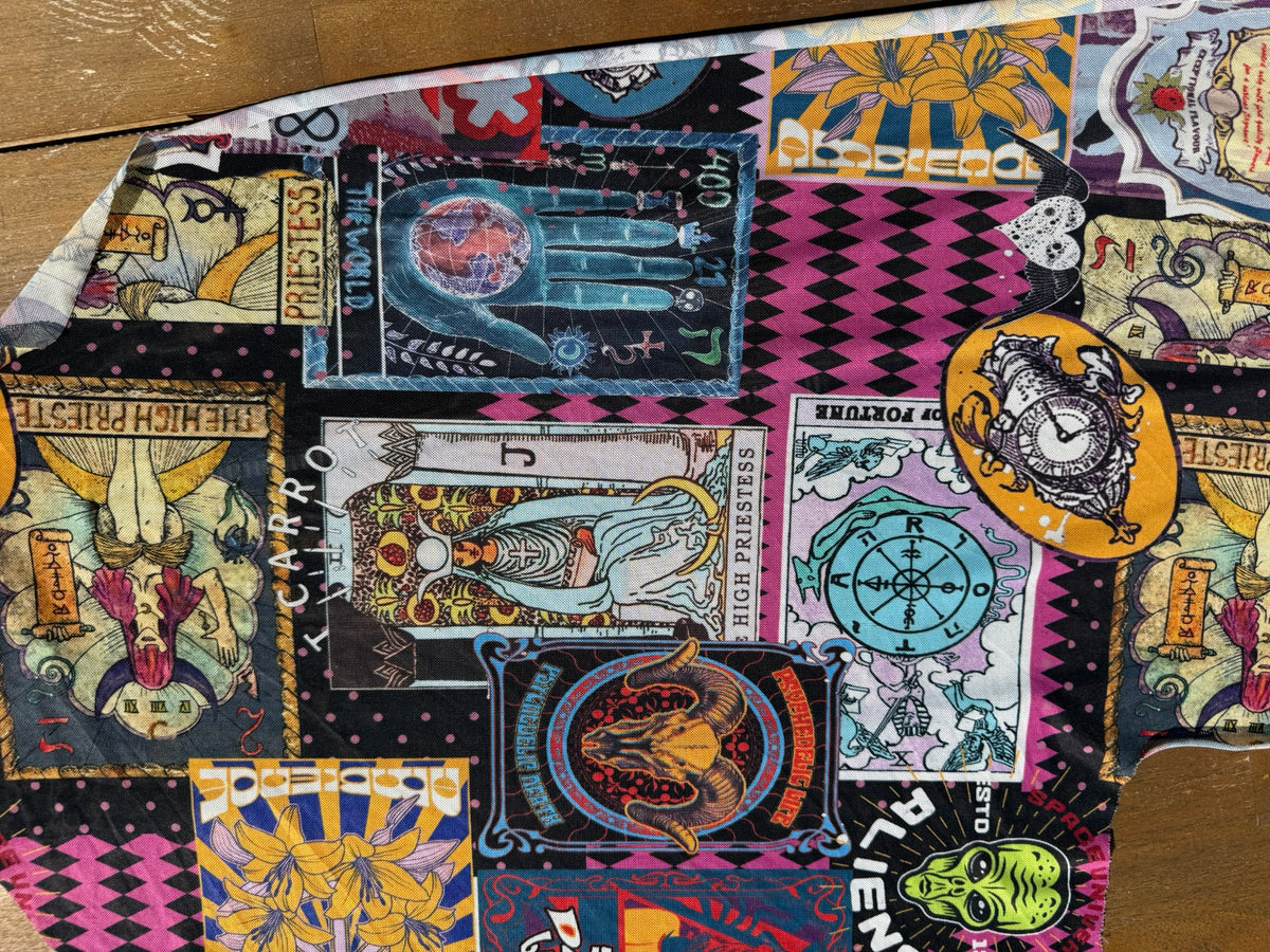 Multi Color Tarot Magic Micro Mesh Polyester Spandex Knit "Wild Card"