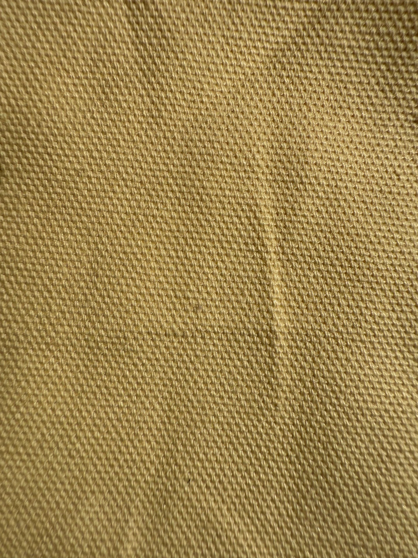 Yellow Cream Cotton Duck Canvas "Lite Butter’