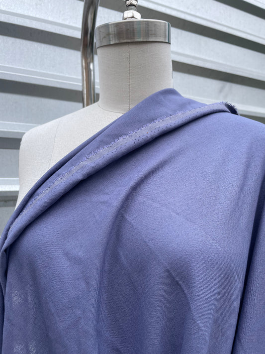 Dusty Periwinkle Blue Cotton Linen Solid Blend "Periwinkle Moment"