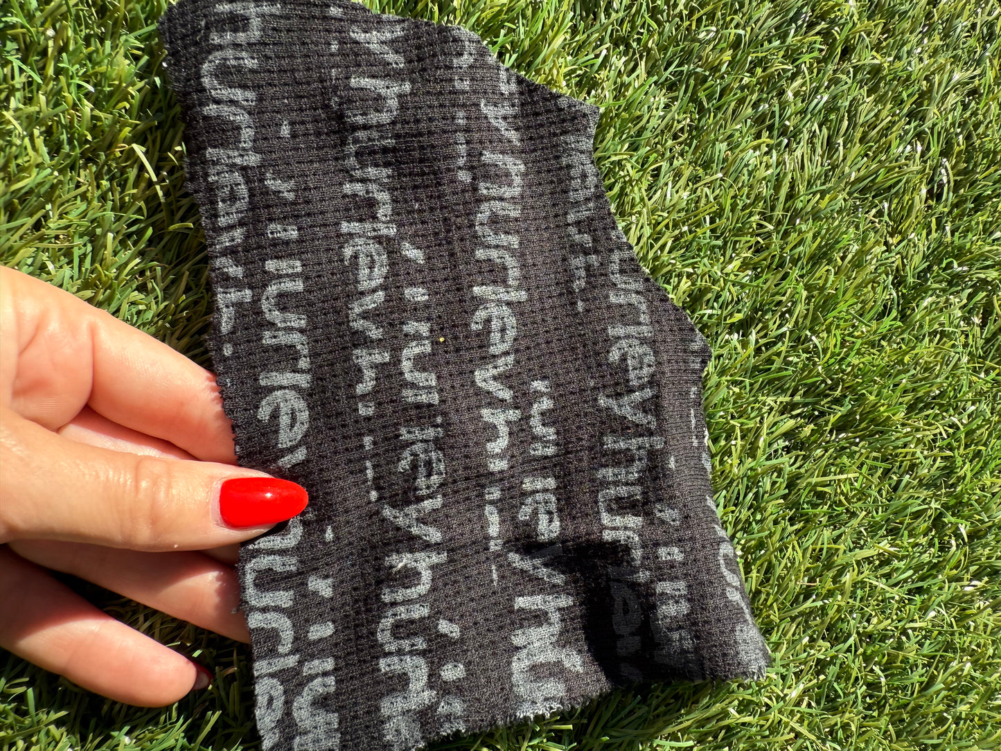Black Gray Letters Typeface Cotton Thermal "Old School Sk8r"