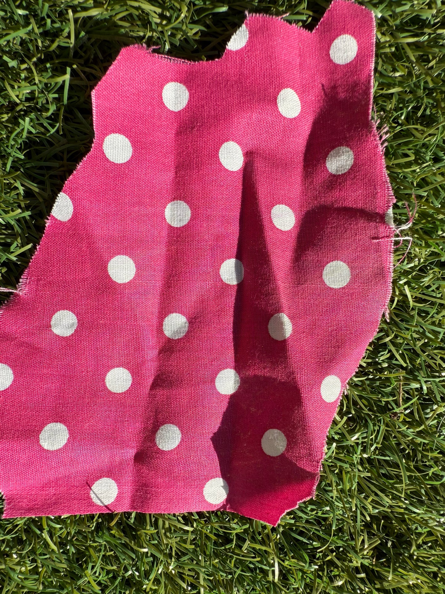 Pink White Polka Dot Cotton Poplin Woven "Pink'N'Fabulous"