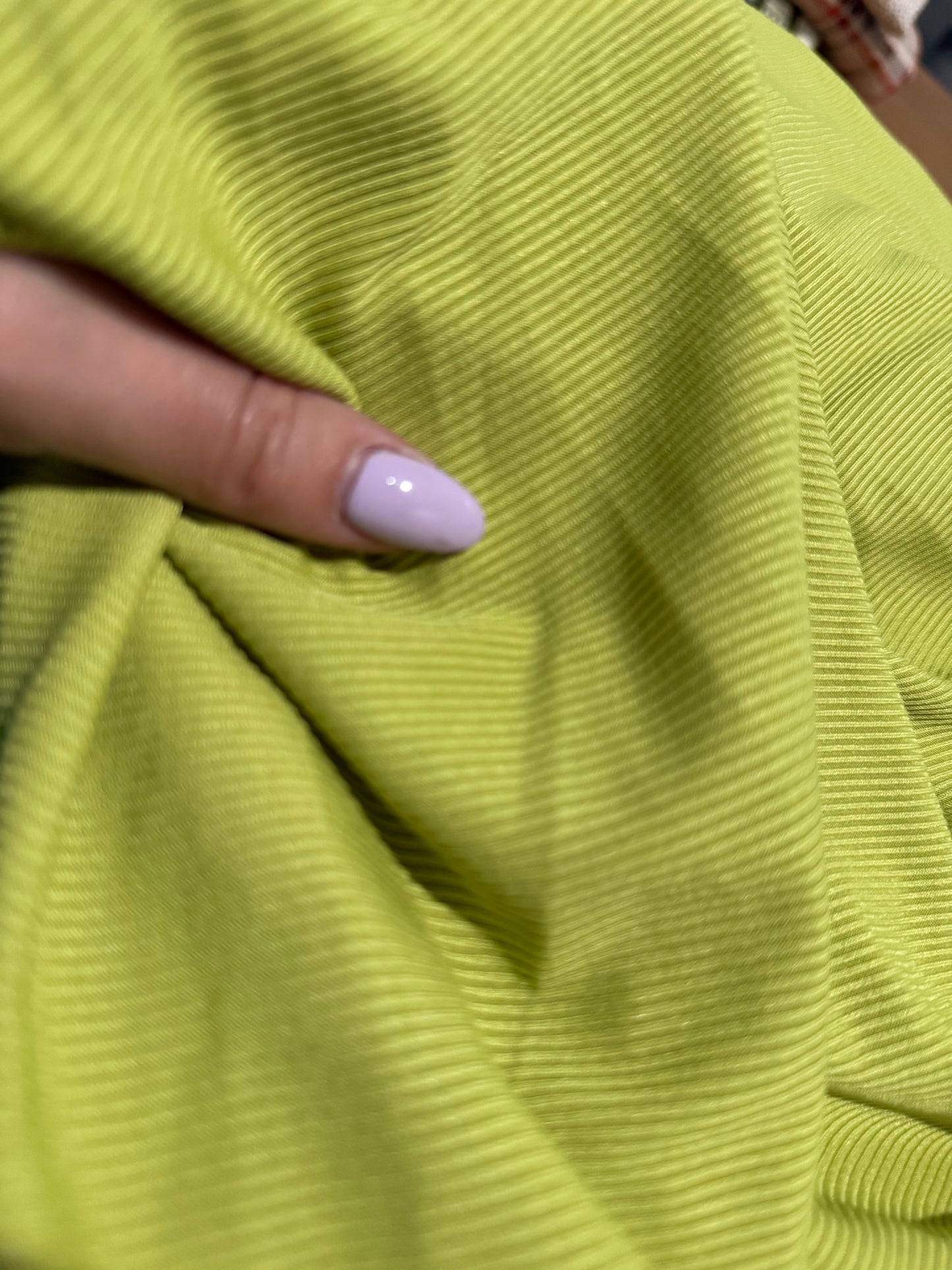 Citrine Yellow Rib Polyester Spandex Rib knit "Citrine"