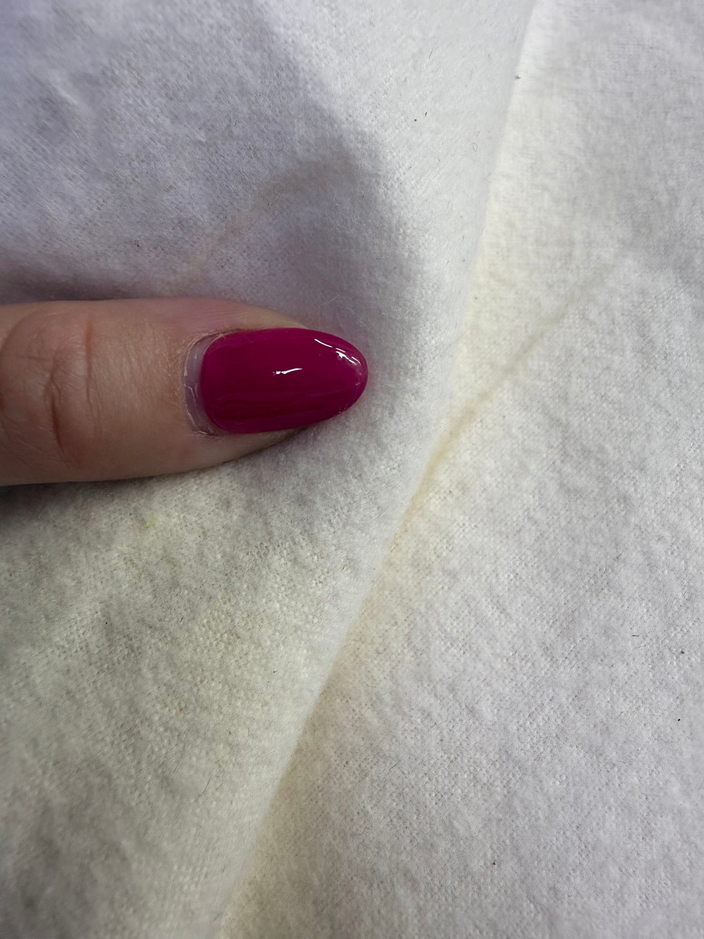 Natural White Solid Cotton Flannel "Cotton Clouds"