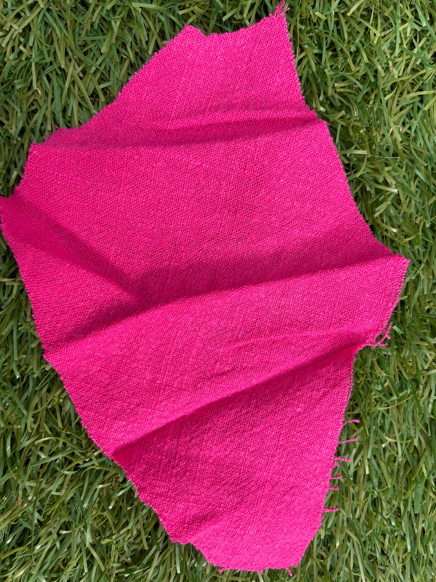 Fushia Pink Linen Rayon Blend Woven "Baja Mama"