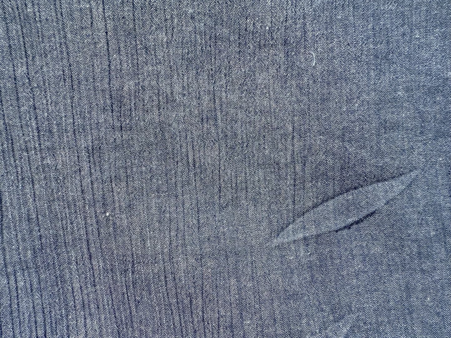 Blue Chambray Cotton Gauze Woven "Blue Genes"