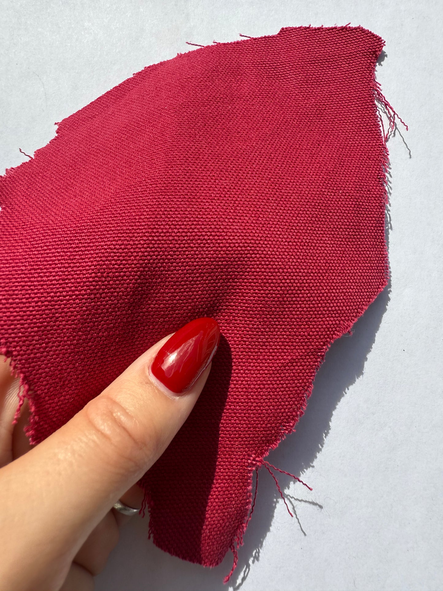 Wine Red  Burgundy Cotton Duck Canvas "Winter Wine"