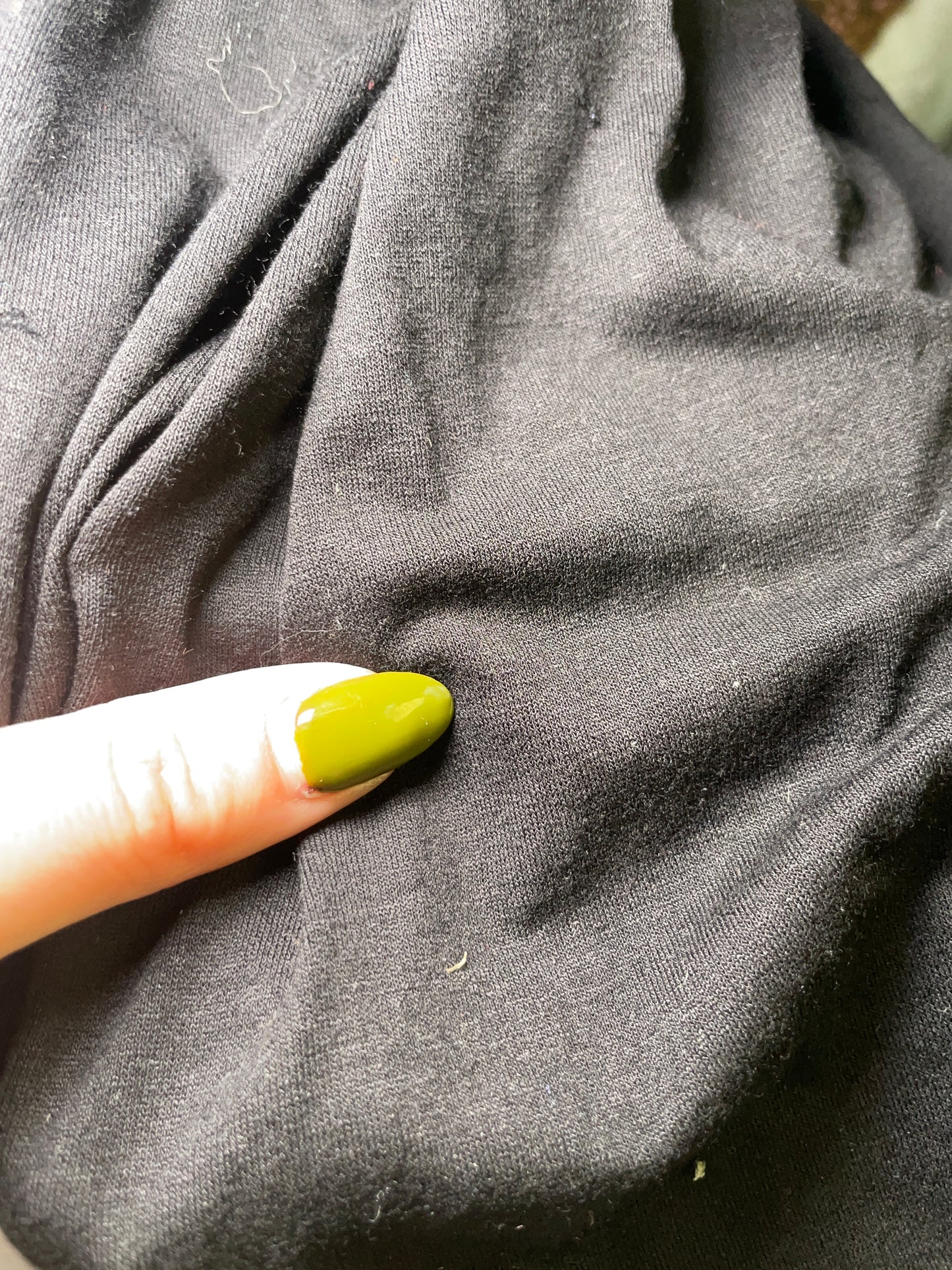 Black Solid Rayon Spandex Jersey "Midnight Graveyard"