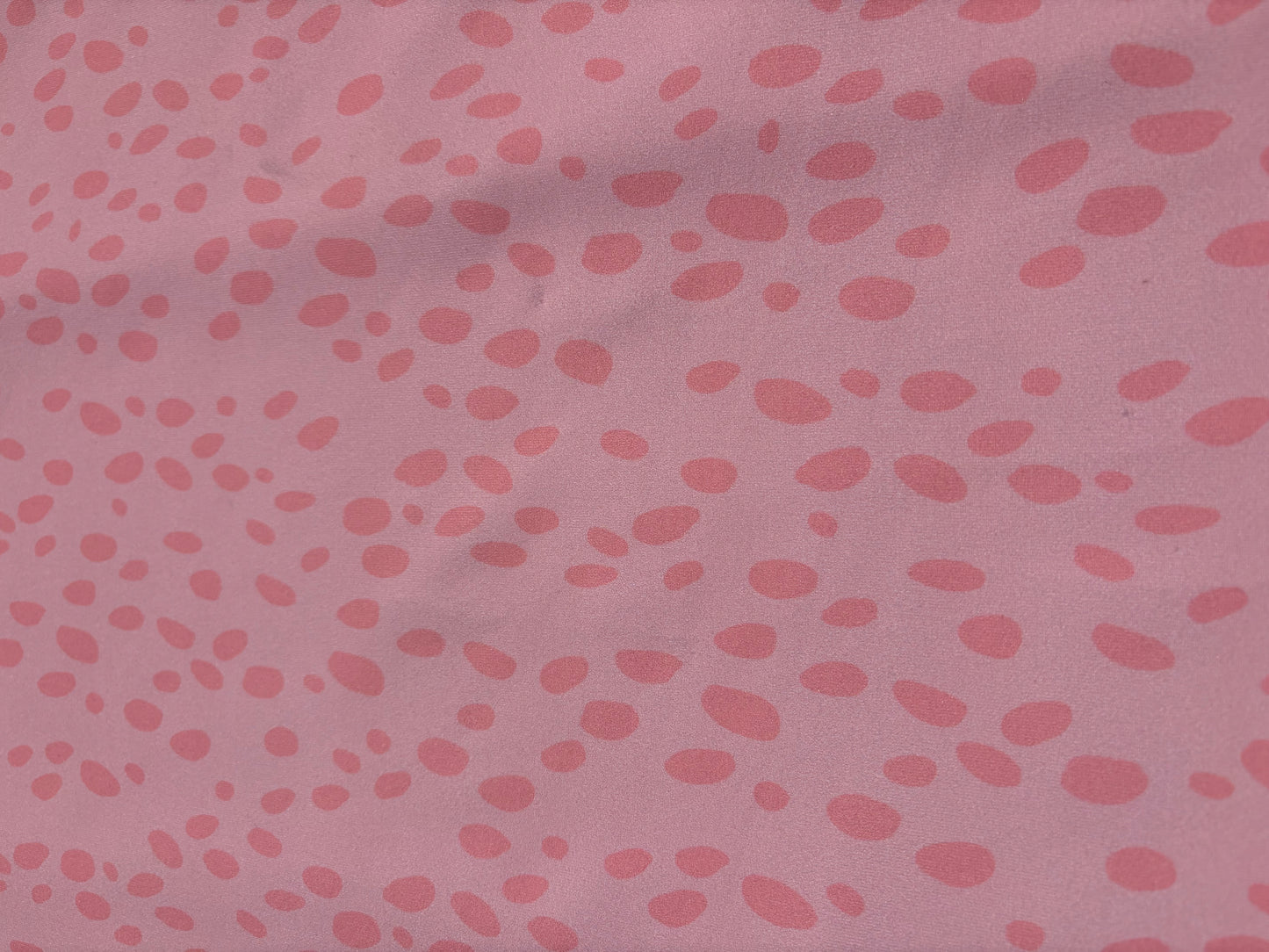 Pink Abstract Dots Print Nylon Spandex Swim Knit "Bright Spot"