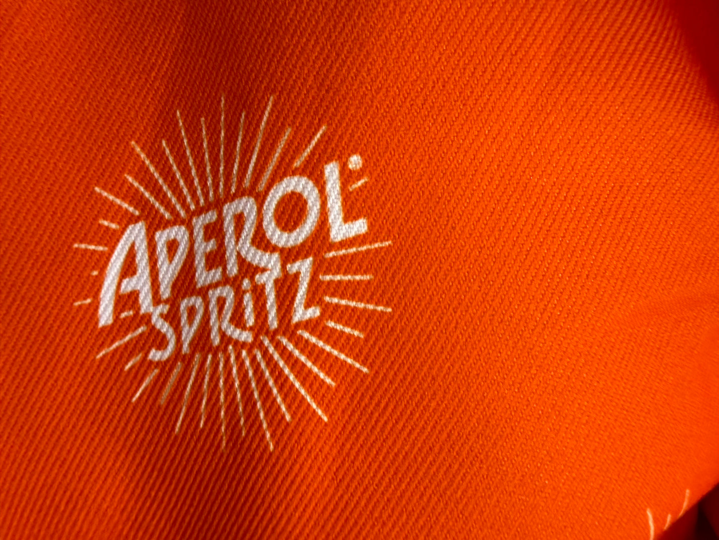 Orange Spritz Print Polyester Twill Woven “Spritz Slurp"