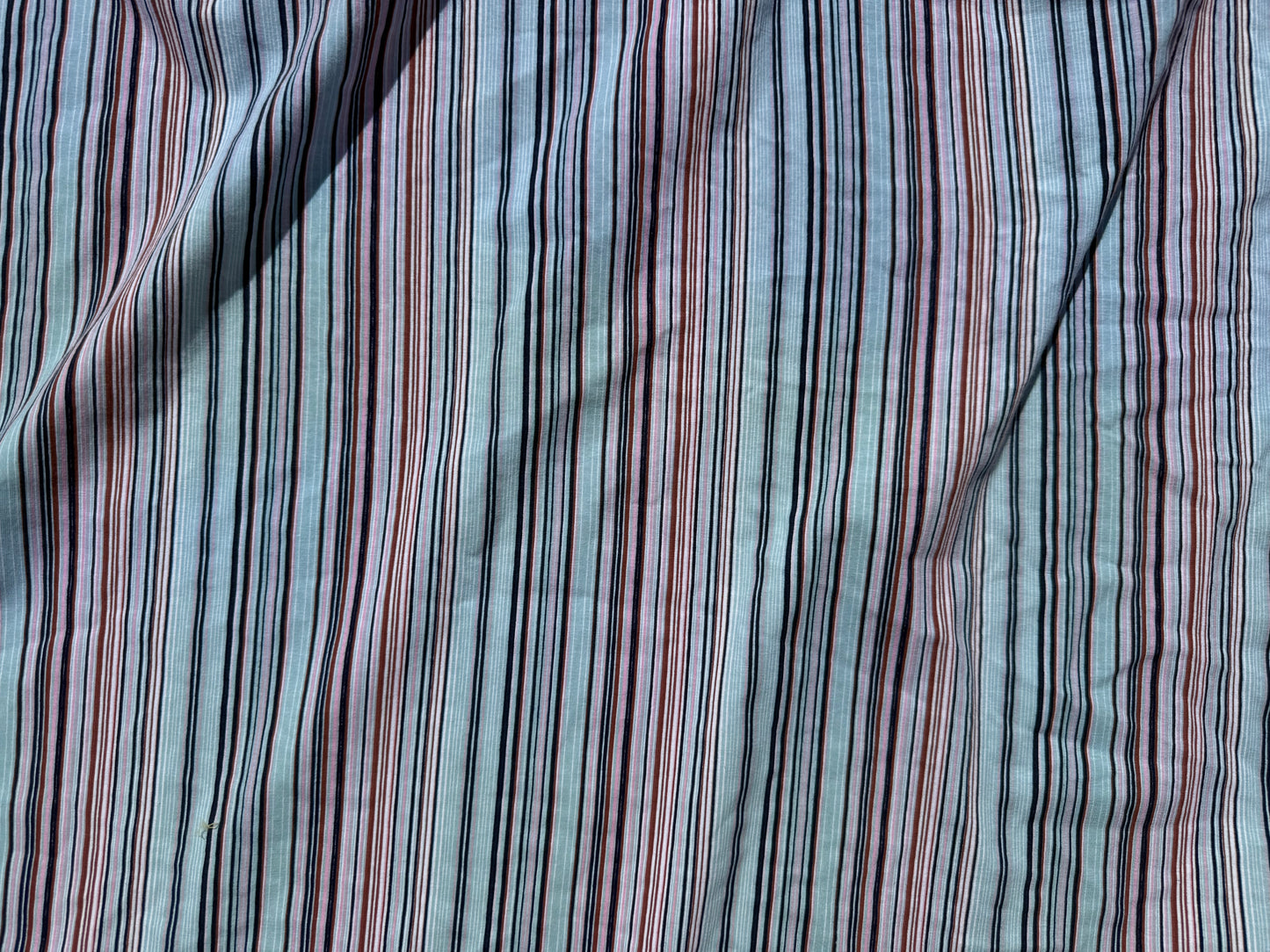 Mini Blue Navy Purple Vertical Stripe Cotton Spandex Jersey Knit “Zoe"