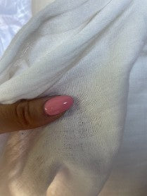 White Double Cotton Gauze Woven "Marshmallow"