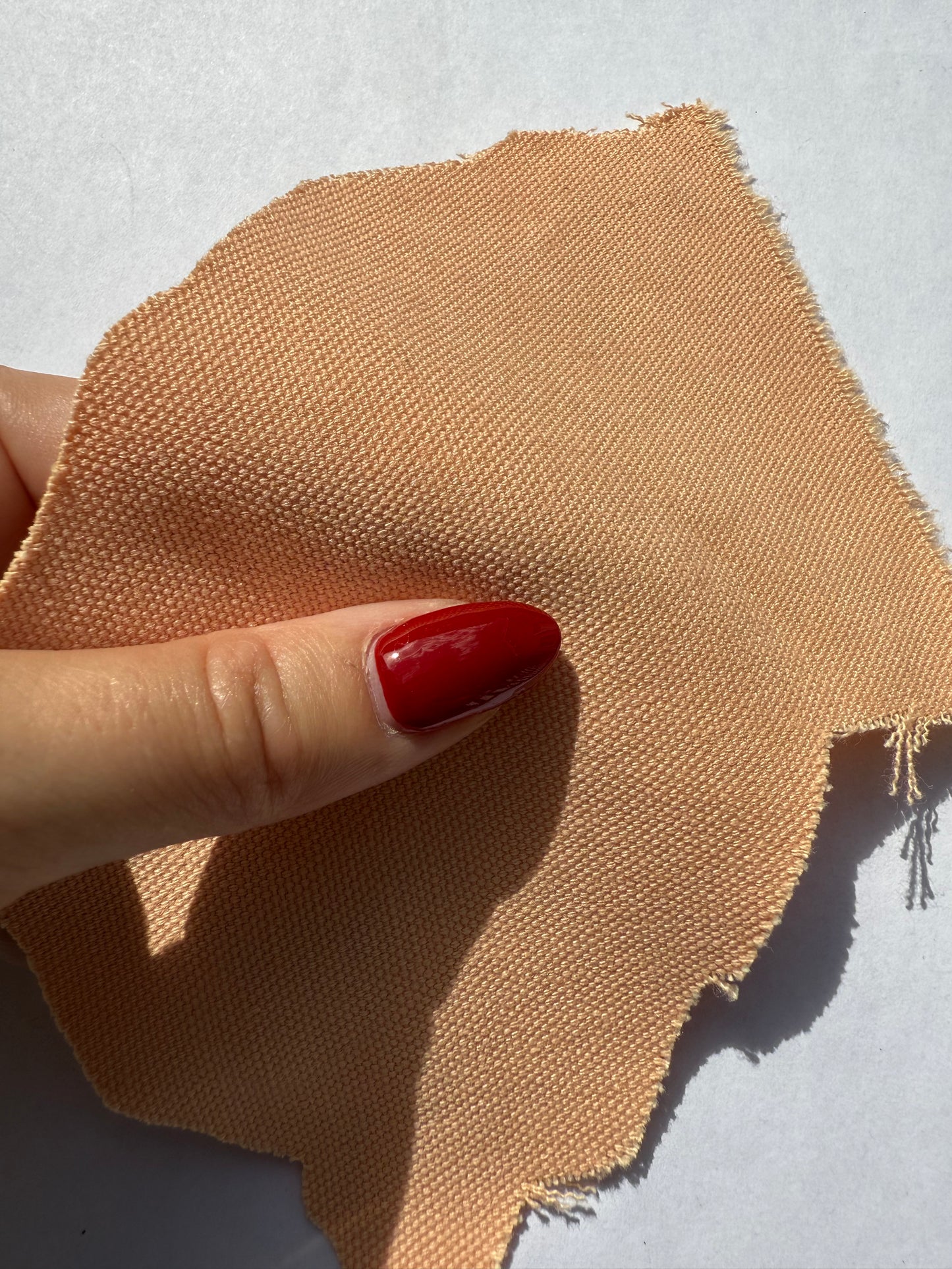 Orange Peach Apricot Cotton Duck Canvas "Summer Apricot”