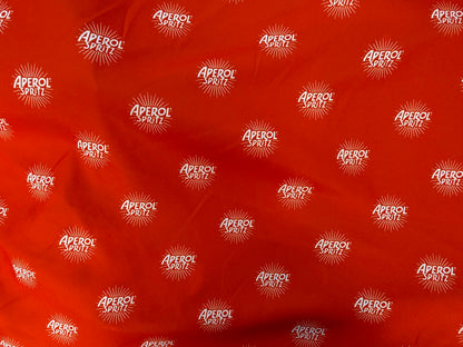 Orange Spritz Print Polyester Twill Woven “Spritz Slurp"