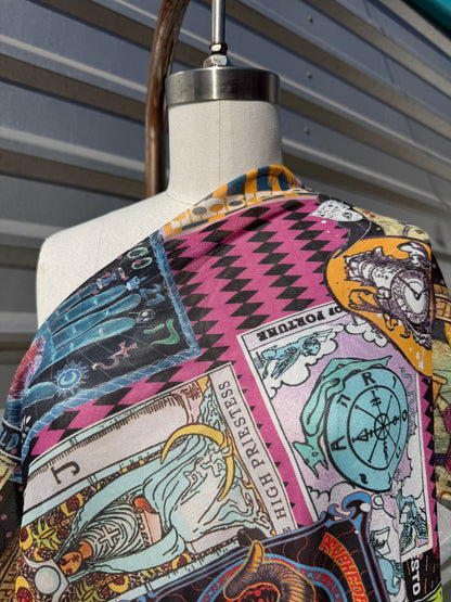 Multi Color Tarot Magic Micro Mesh Polyester Spandex Knit "Wild Card"