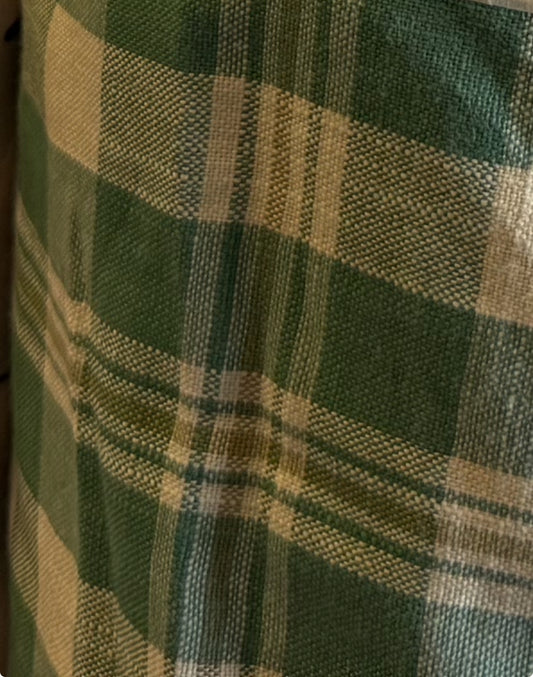 Green cotton Plaid for Janet