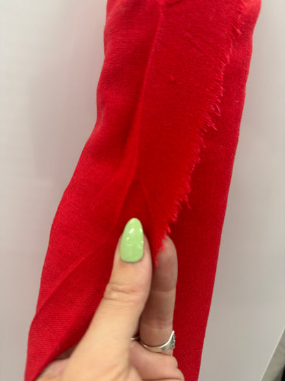 Red Cotton Linen  7 Yards