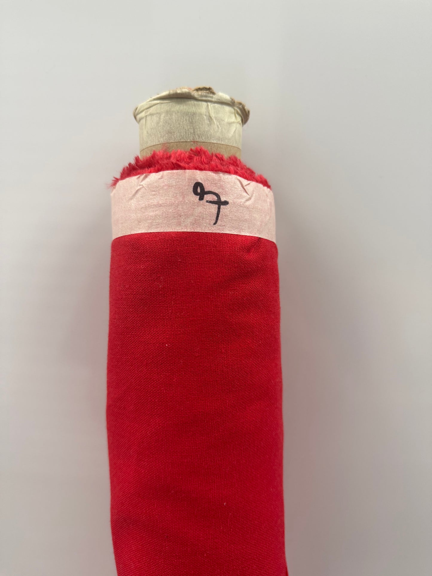 Red Cotton Linen  7 Yards