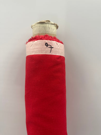 Red Cotton Linen  7 Yards