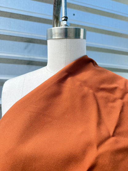 Dark Rust Brown Cotton Canvas "Lakeside Hill”
