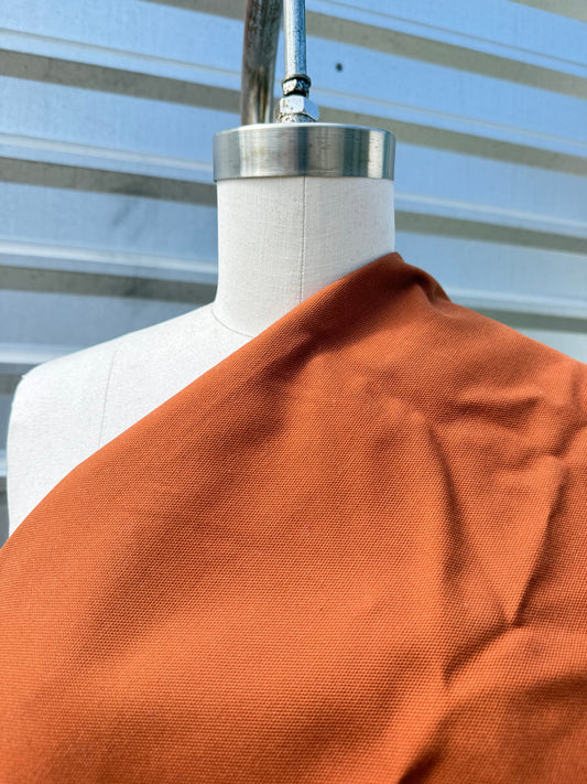 Dark Rust Brown Cotton Canvas "Lakeside Hill”