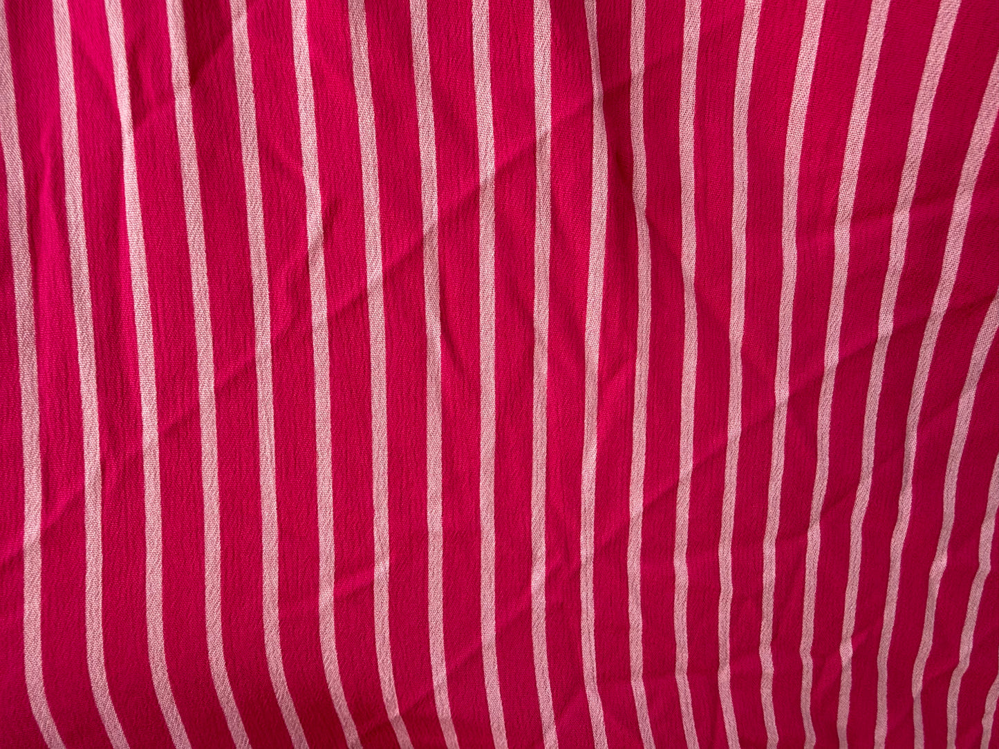 Pink White Stripe Rayon Challis Woven "Pinky Kinky"
