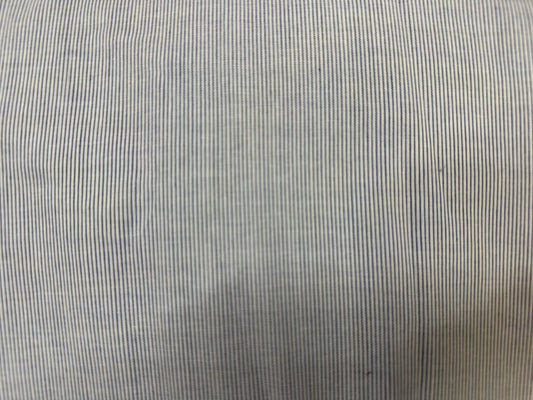 Blue White Stripe Cotton Poplin Woven “Teeny”