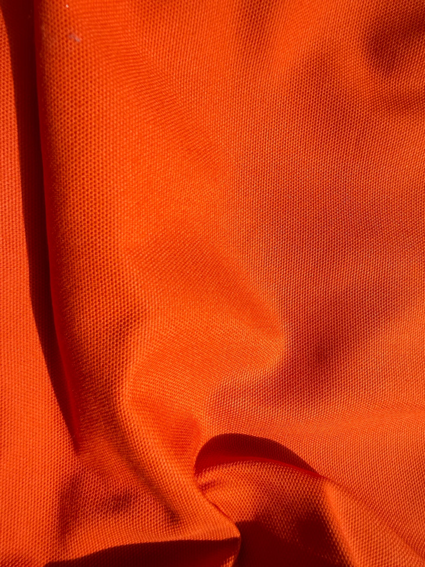 Pumpkin Orange Cotton Canvas "Lake Olga”