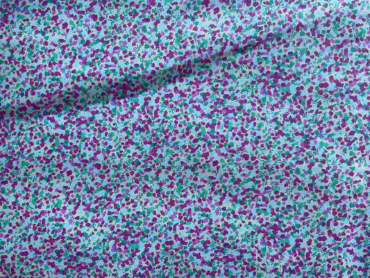 Green Pink Yellow Speckle Dot Cotton Poplin Quilt Fabric “Melted Sprinkles”
