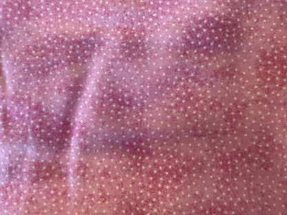 Pink White Mini Speck Polkadot Cotton Flannel “Sweet Pea”