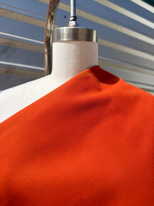 Pumpkin Orange Cotton Canvas "Lake Olga”