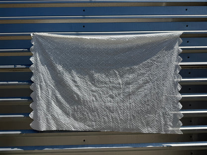 White Scalloped Edge Eyelet Cotton Woven “Dollie”