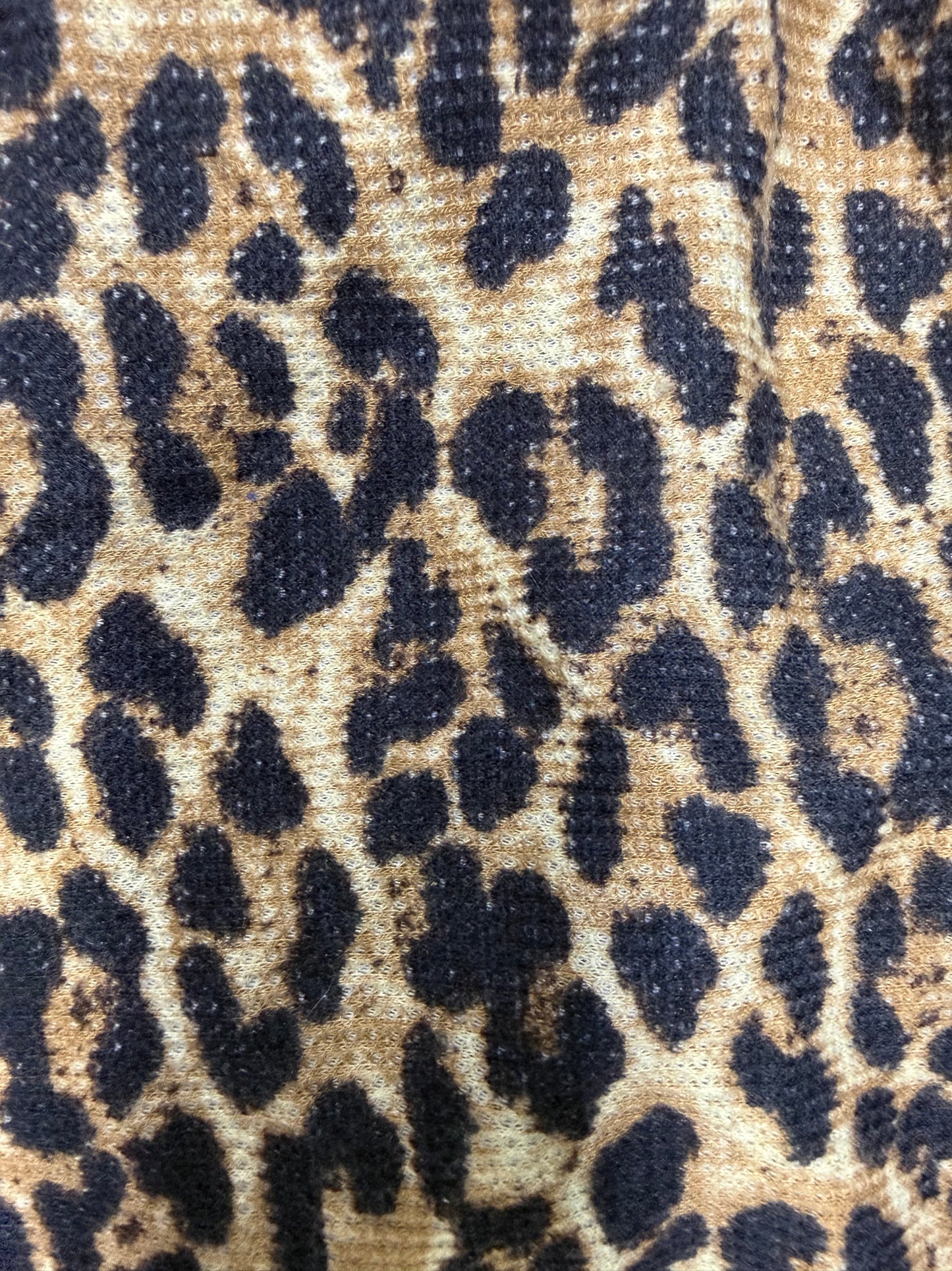 Leopard Print Animal Rayon Spandex Thermal Knit “Cozy Kitty”