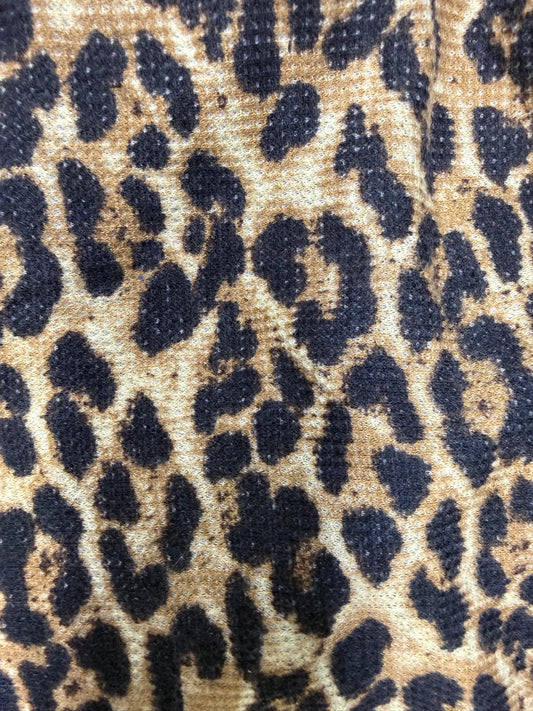 Leopard Print Animal Rayon Spandex Thermal Knit “Cozy Kitty”