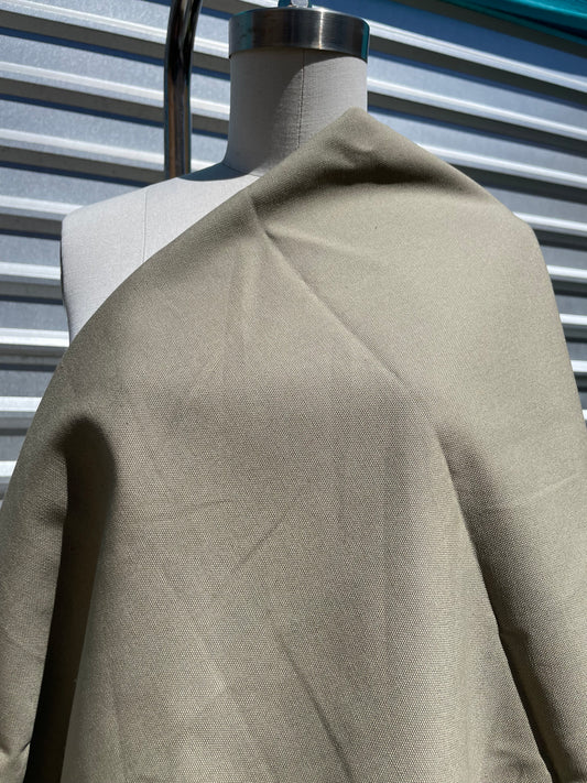 Olive Tinted Beige Cotton Duck Canvas "Arizona Tan"