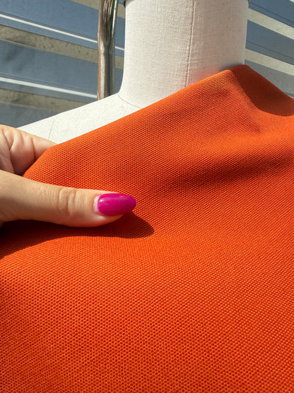 Pumpkin Orange Cotton Canvas "Lake Olga”