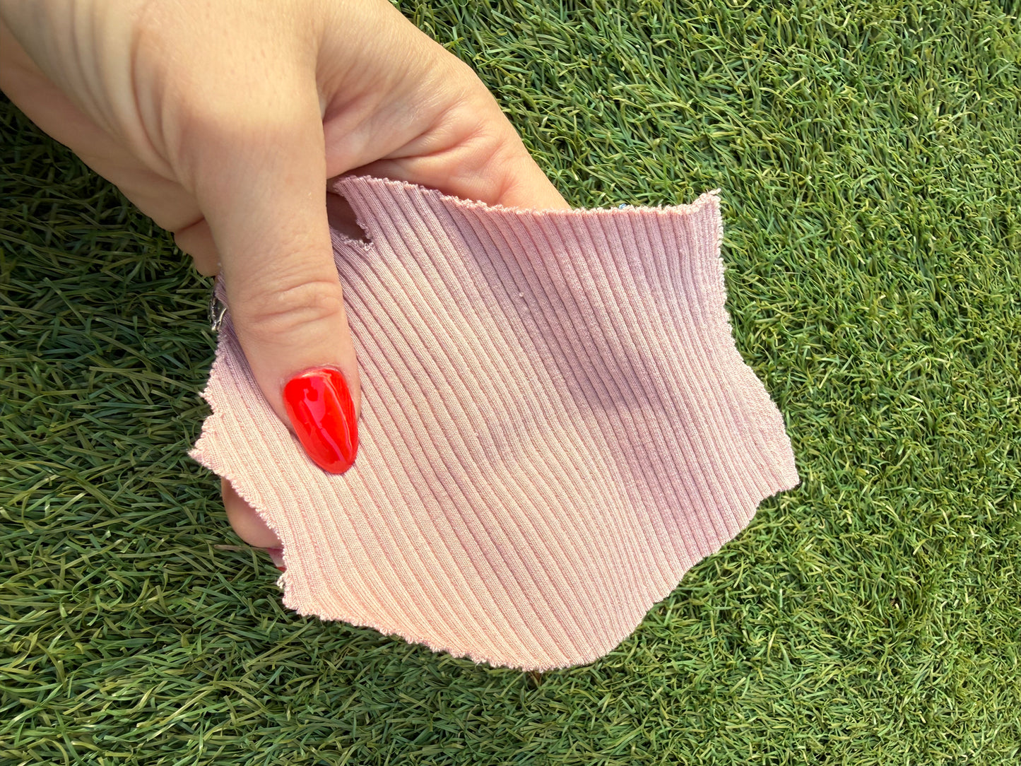 Light Pink  2x1 Rayon Spandex Rib Knit "Strawberry’s Candy”