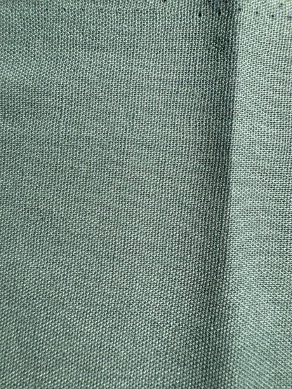 Med Light Blue Cotton Linen Solid Blend "Ocean View”