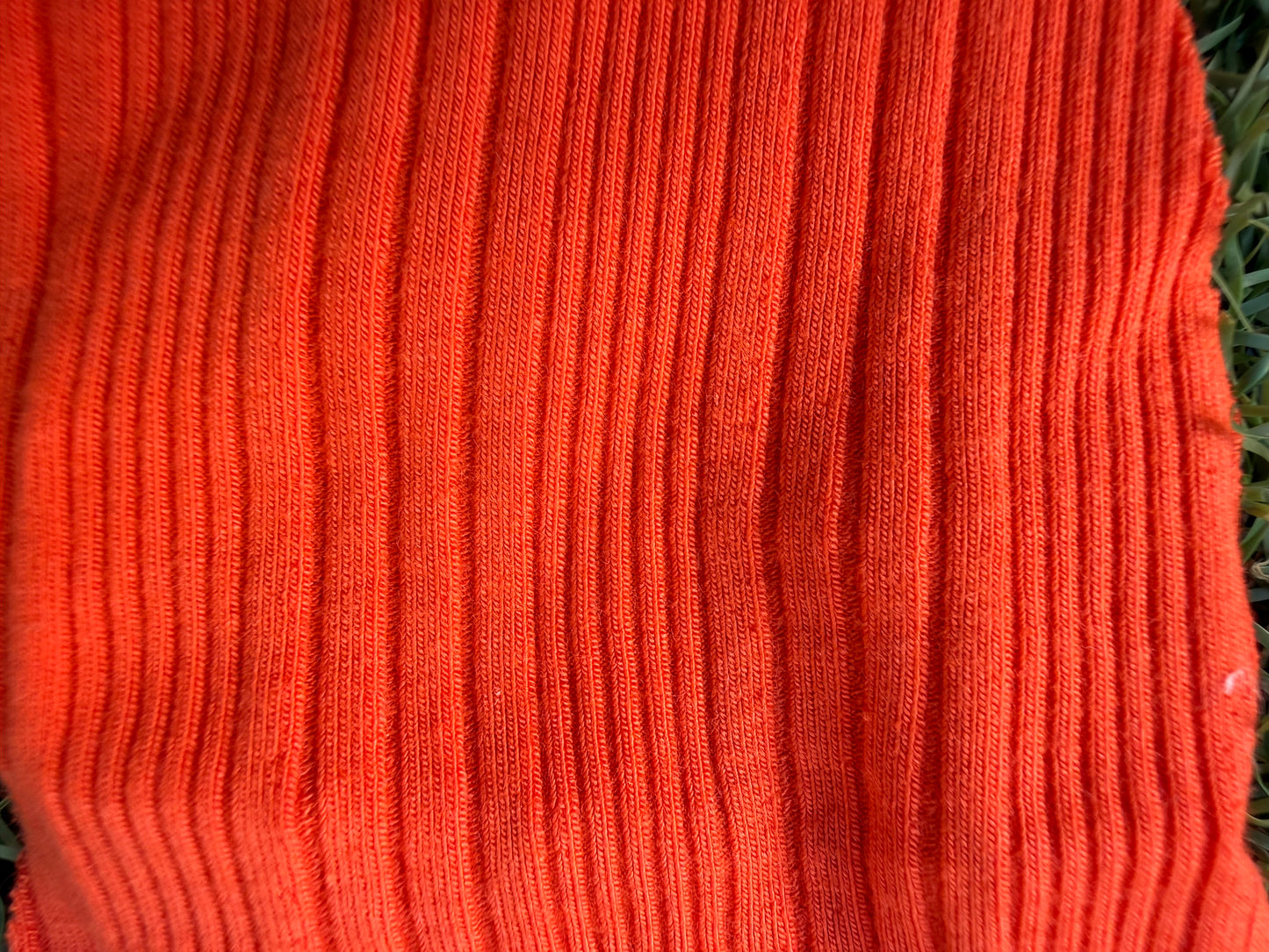 Red Variegated Rib Rayon Spandex Knit "Spicy Pepper”