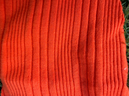 Red Variegated Rib Rayon Spandex Knit "Spicy Pepper”