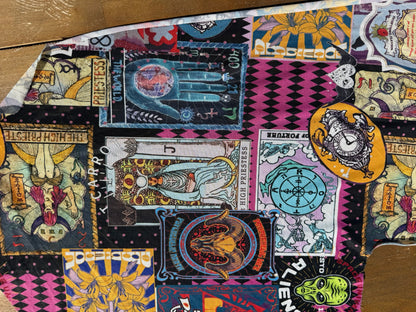 Multi Color Tarot Magic Micro Mesh Polyester Spandex Knit "Wild Card"