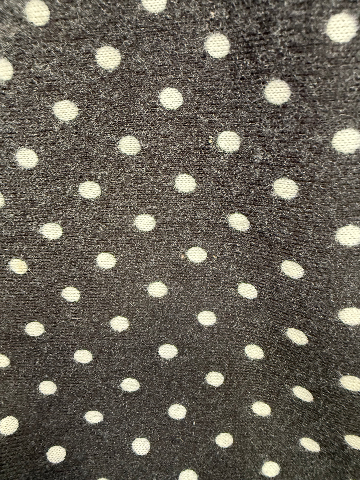 Black White Polka Dot Hacci Sweater Knit “Lucy Freckles”