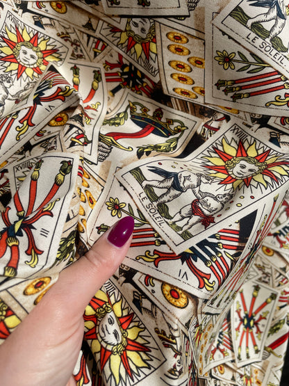 Vintage Tarot Card Cotton Poplin “In the Cards”