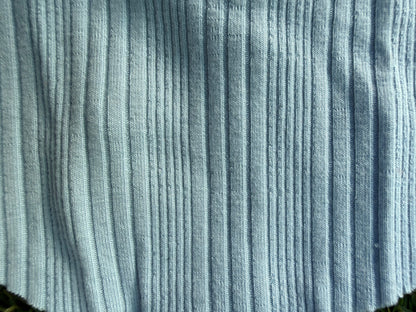 Baby Blue Variegated Rib Rayon Spandex Knit "Ice Treat”