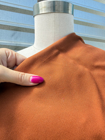 Dark Rust Brown Cotton Canvas "Lakeside Hill”