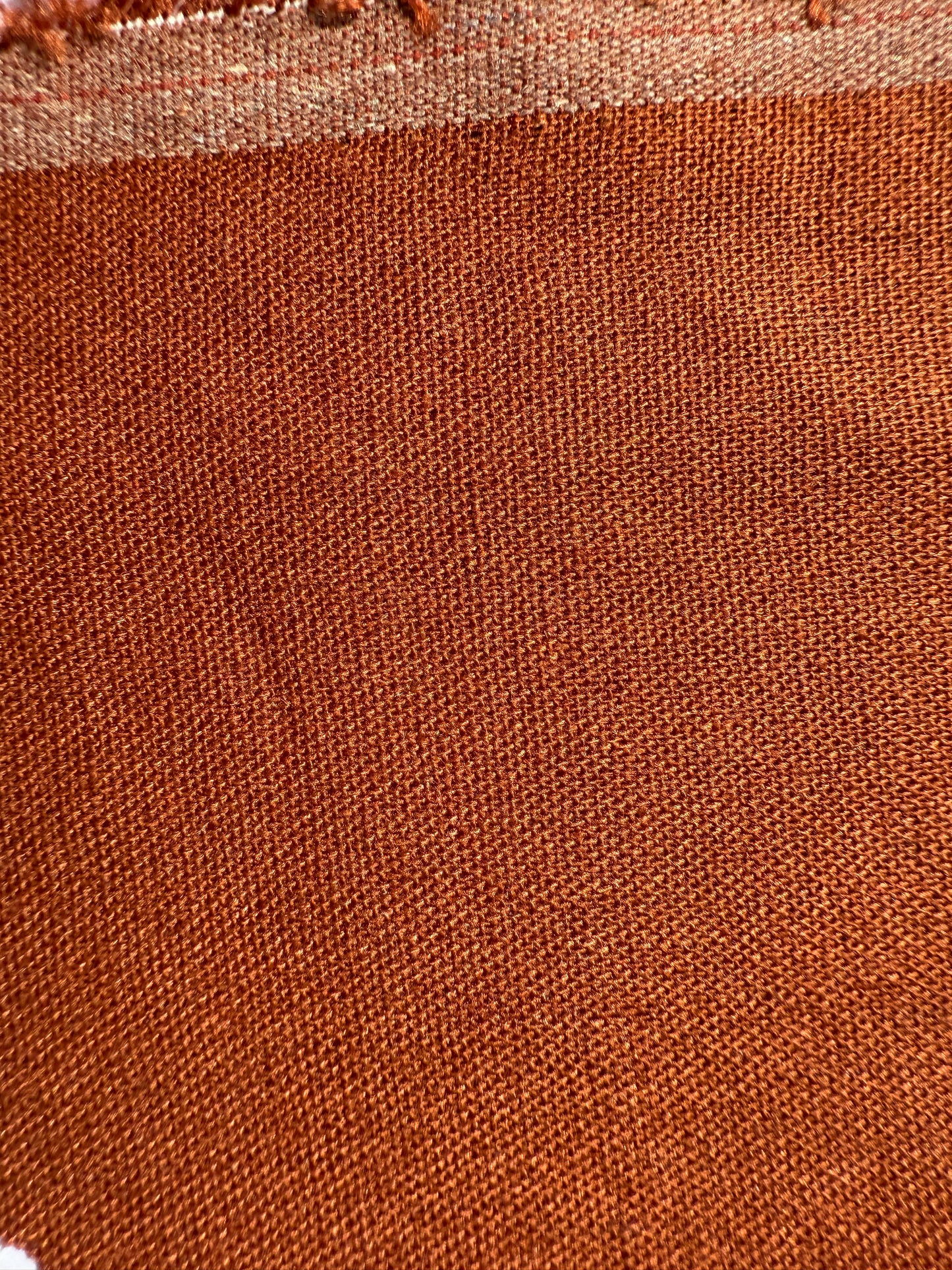 Rust Brown Orange Cotton Linen Solid Blend "Rusty Roots"