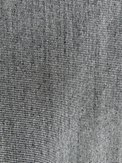 Charcoal Heather Grey Small Cotton Mini Waffle Thermal Knit "Coal Mine"