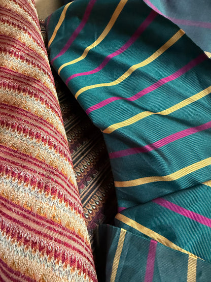 1 yard Mystery Vintage Silk Tie Fabric
